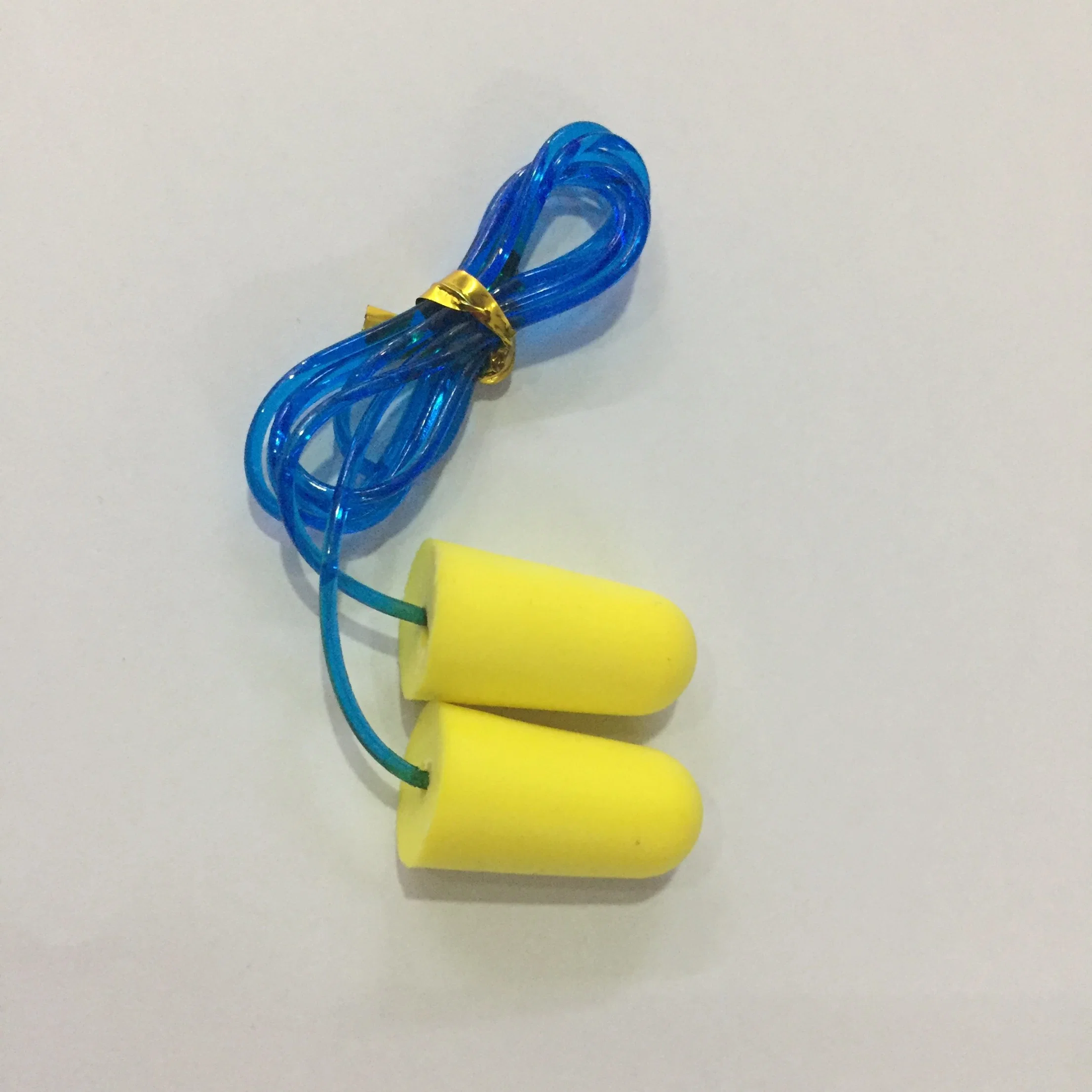 Ear Protection Corded PU Foam Ear Plugs with Cotton Cord/PVC Cord