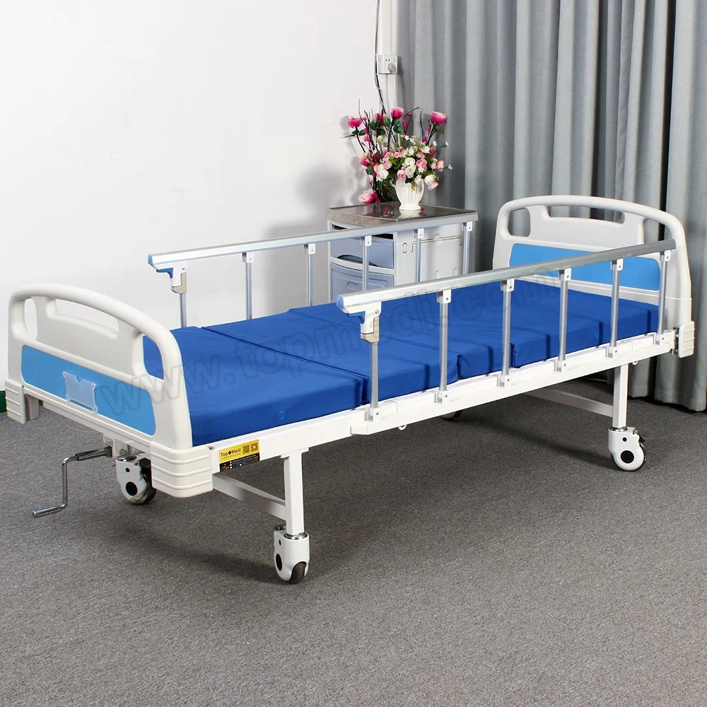 Una manivela manual Semi-Fowler cama de hospital