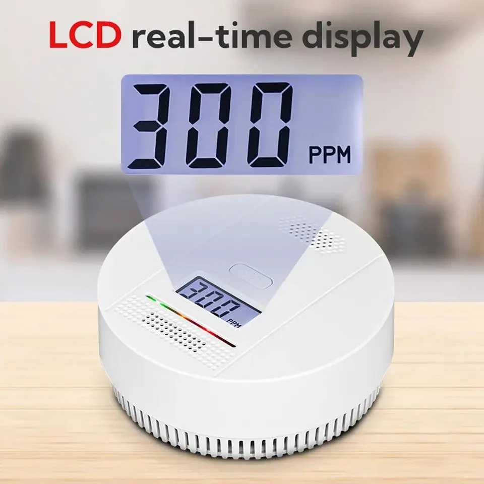 En50291 Good Price Ceiling Mounted Battery Operated Powered Carbon Monoxide Alarm Co Gas Leak Alert Detector Monoxide Detectors