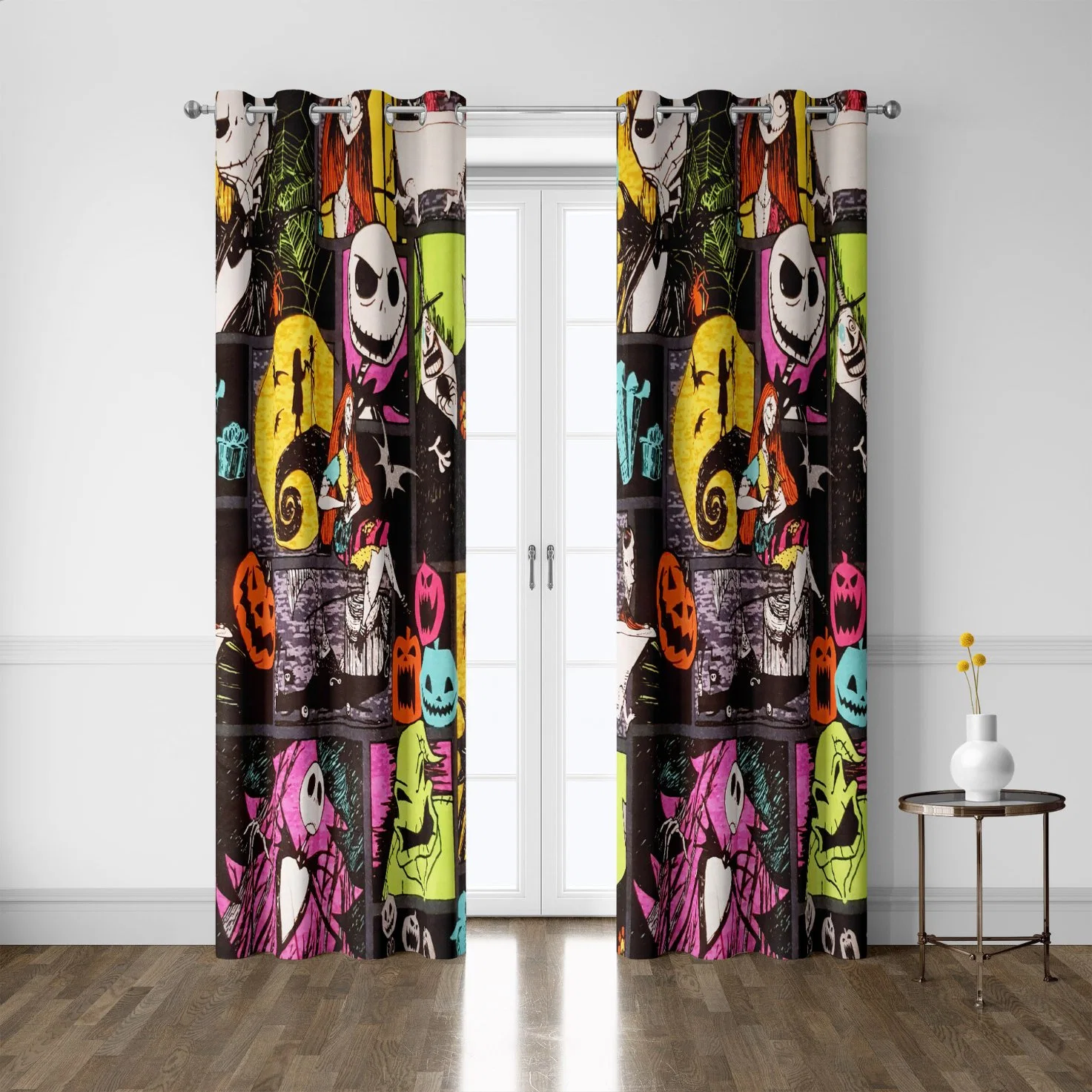 Digital Printing Curtain, No Punching Installation, Blackout Cloth, Simple Small Window Blackout