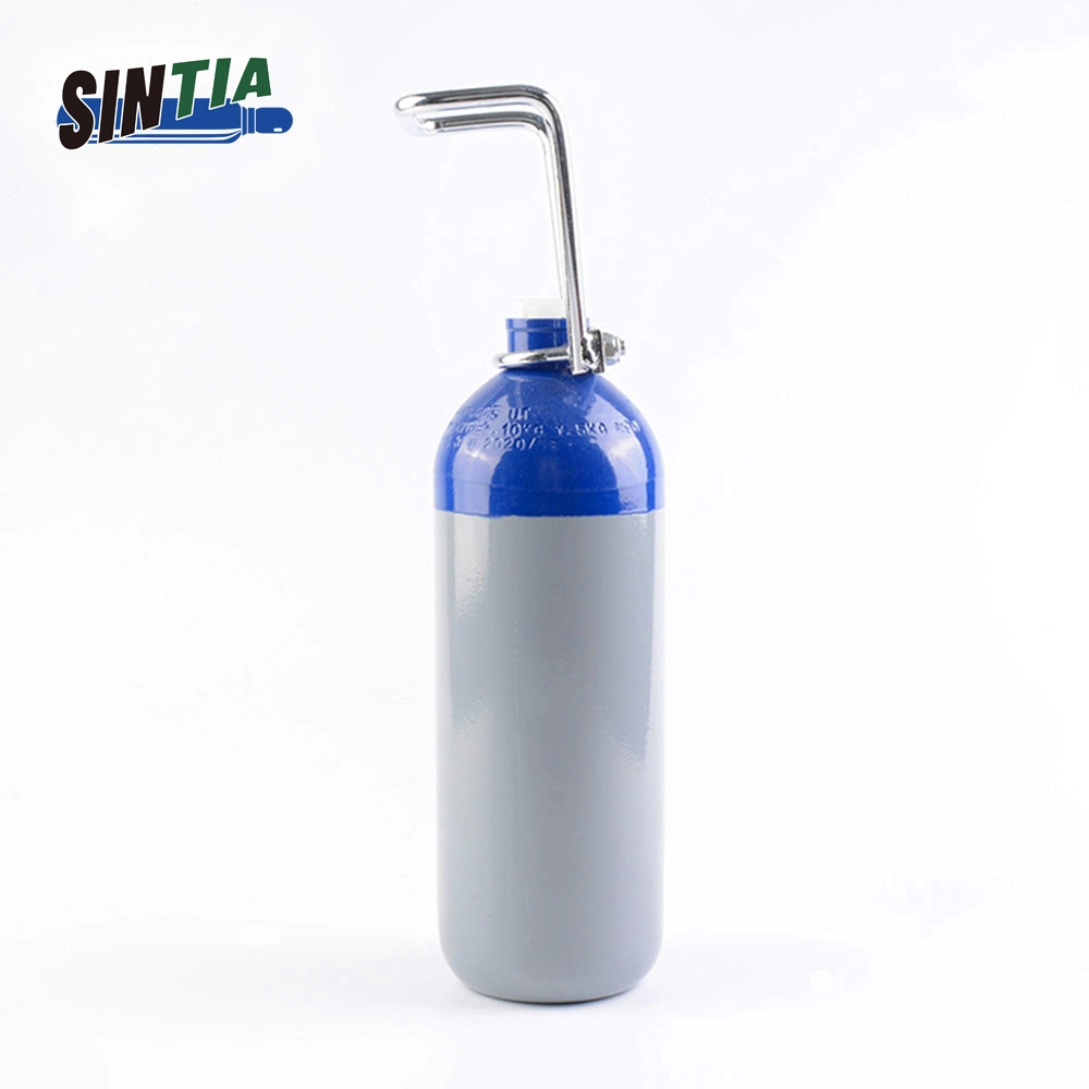 DOT Tped Standard 2L 5L 10L 20L 50L Steel Gas Cylinder CO2 Tank with Valve for Industrial