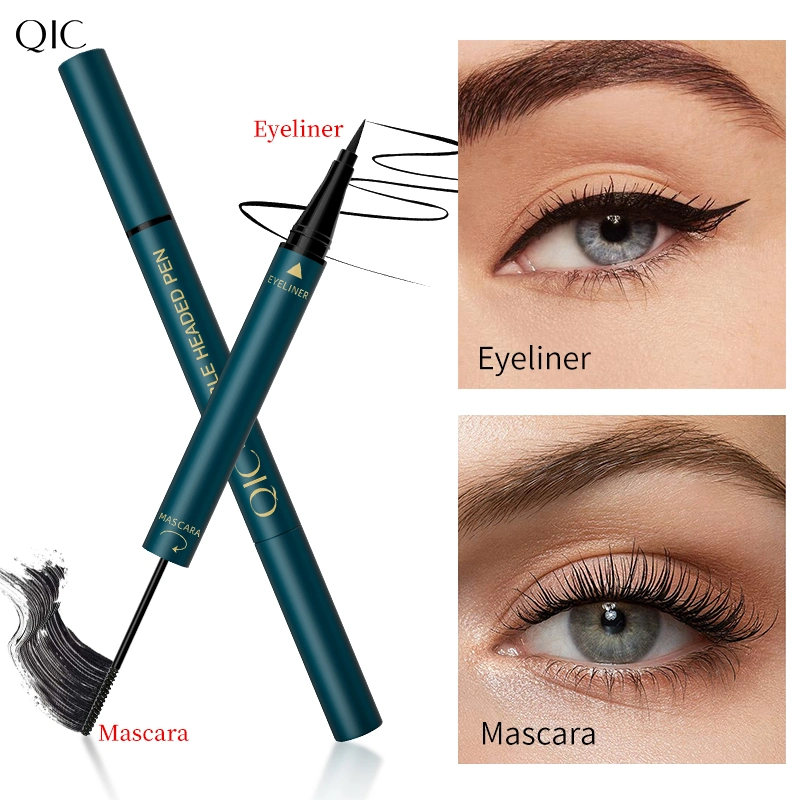 Factory New Arrival Waterproof Eyeliner Wholesale/Supplier Cosmetic Eye Liner Liquid Eyeliner and Mascara 2 in 1