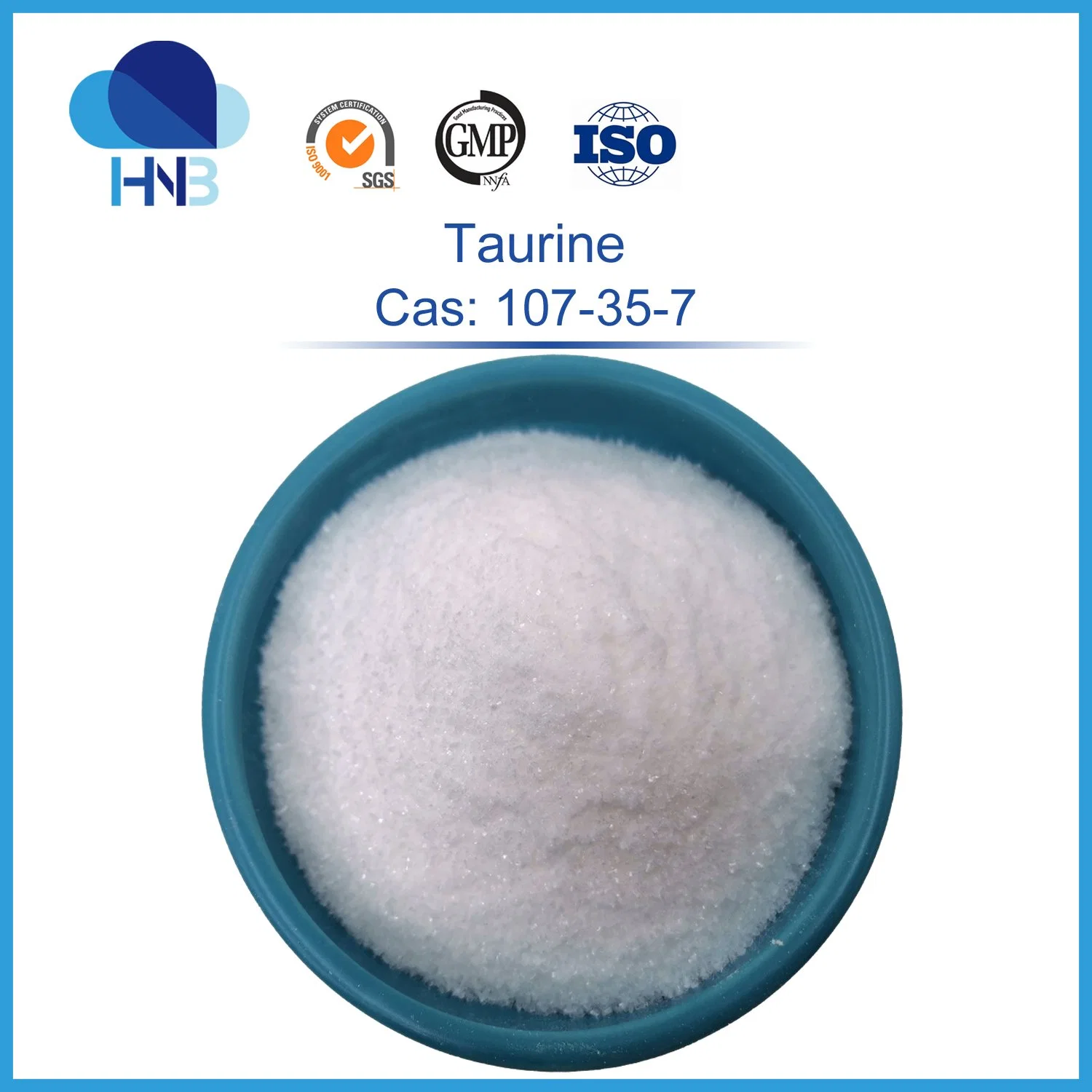 Producto de Salud en polvo crudo Taurina CAS 107-35-7