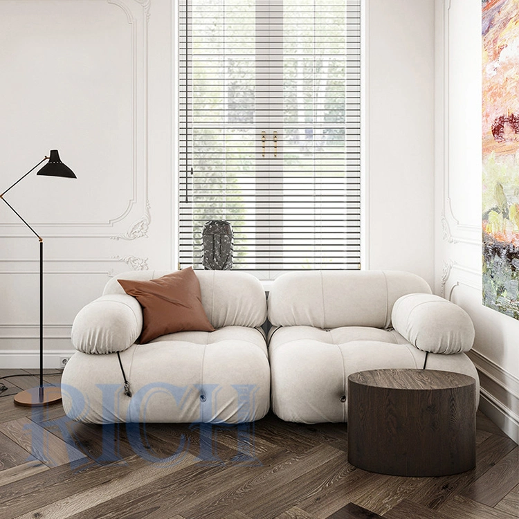 Living Room Furniture New Corner L Shaped Sofa Couch Set Luxury Modern White L Shape Sofa Sectional DIY Tufted Sofa