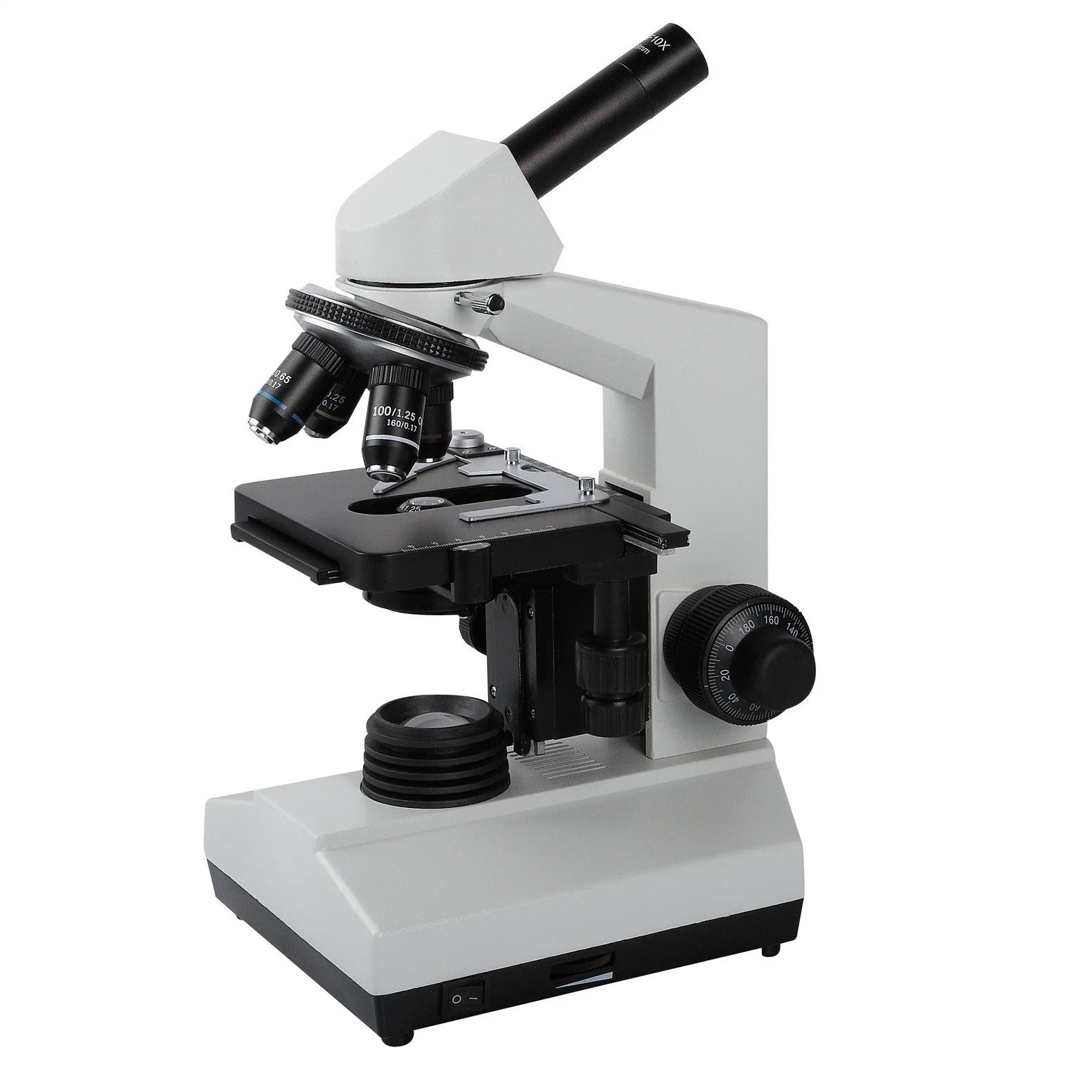 Laboratorio de estudiantes microscopio biológico monocular 40-1000X (BM-107bn-A)