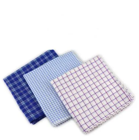 High quality/High cost performance  Hanky Men Striped Printing 100% Cotton Handkerchief