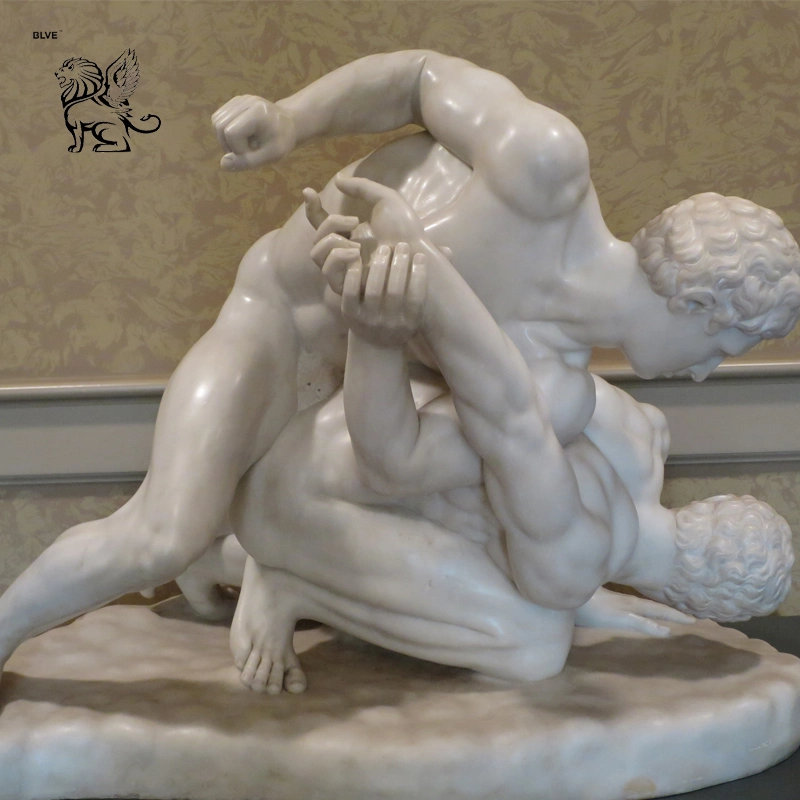 Proveedor de piedra de mármol griego Precio escultura estatua masculina desnuda Mfsg-48