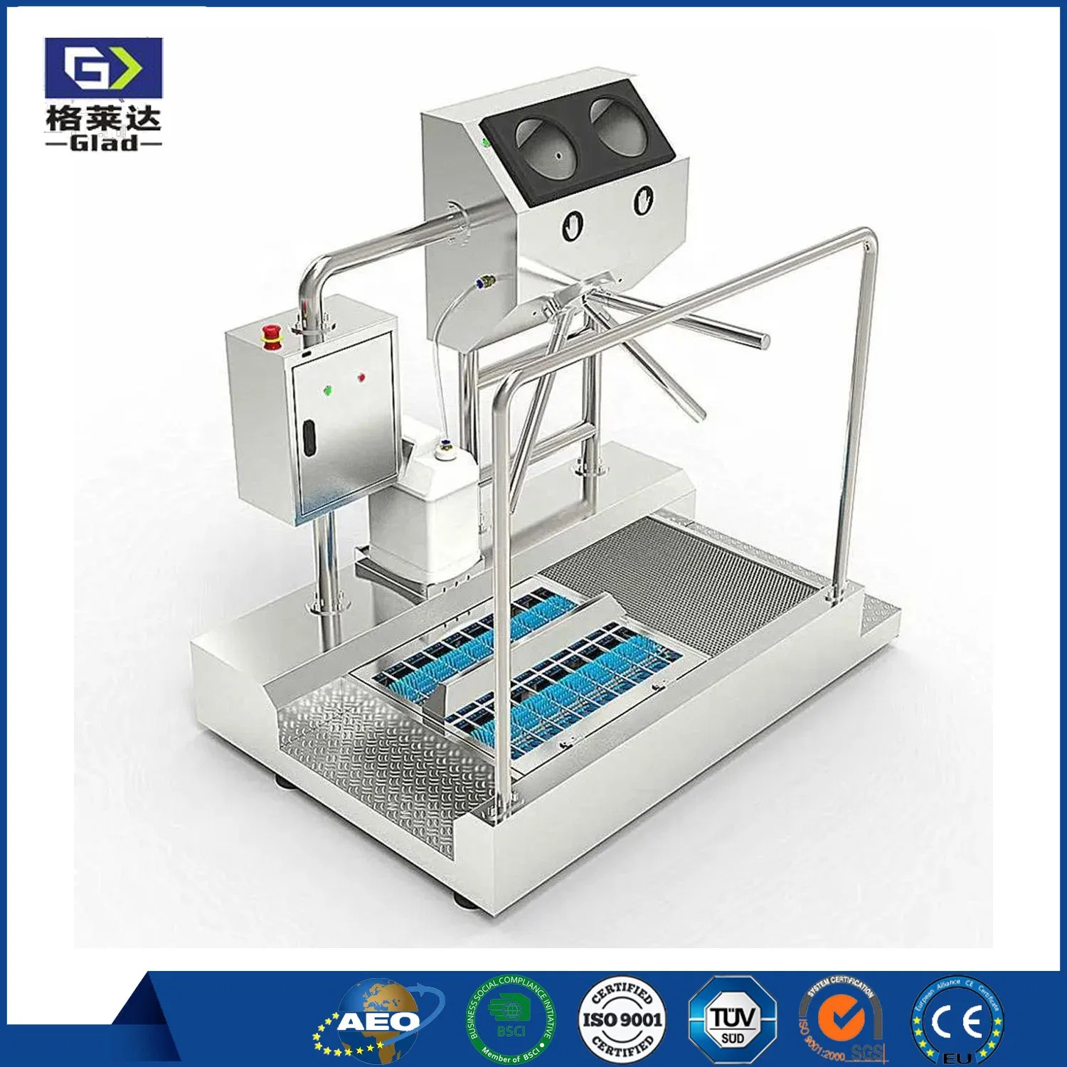Hygiene Cleaning Station for Hands and Shoes Washing and Sanitizing Entrance Control Equipment China Supplier