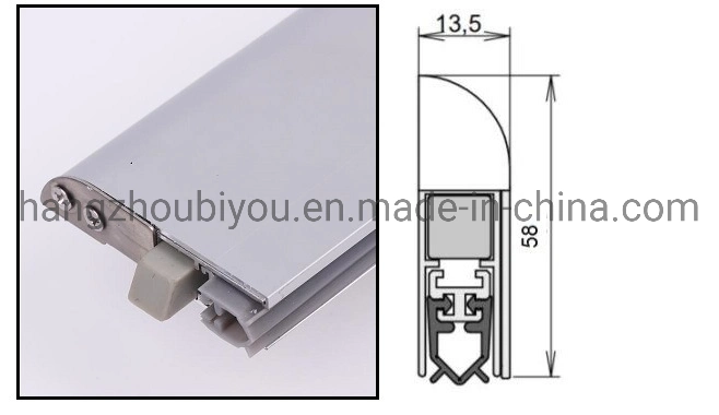 Voie d'aluminium acoustique avec joint de porte joints inférieurs lécheur de vitre de porte