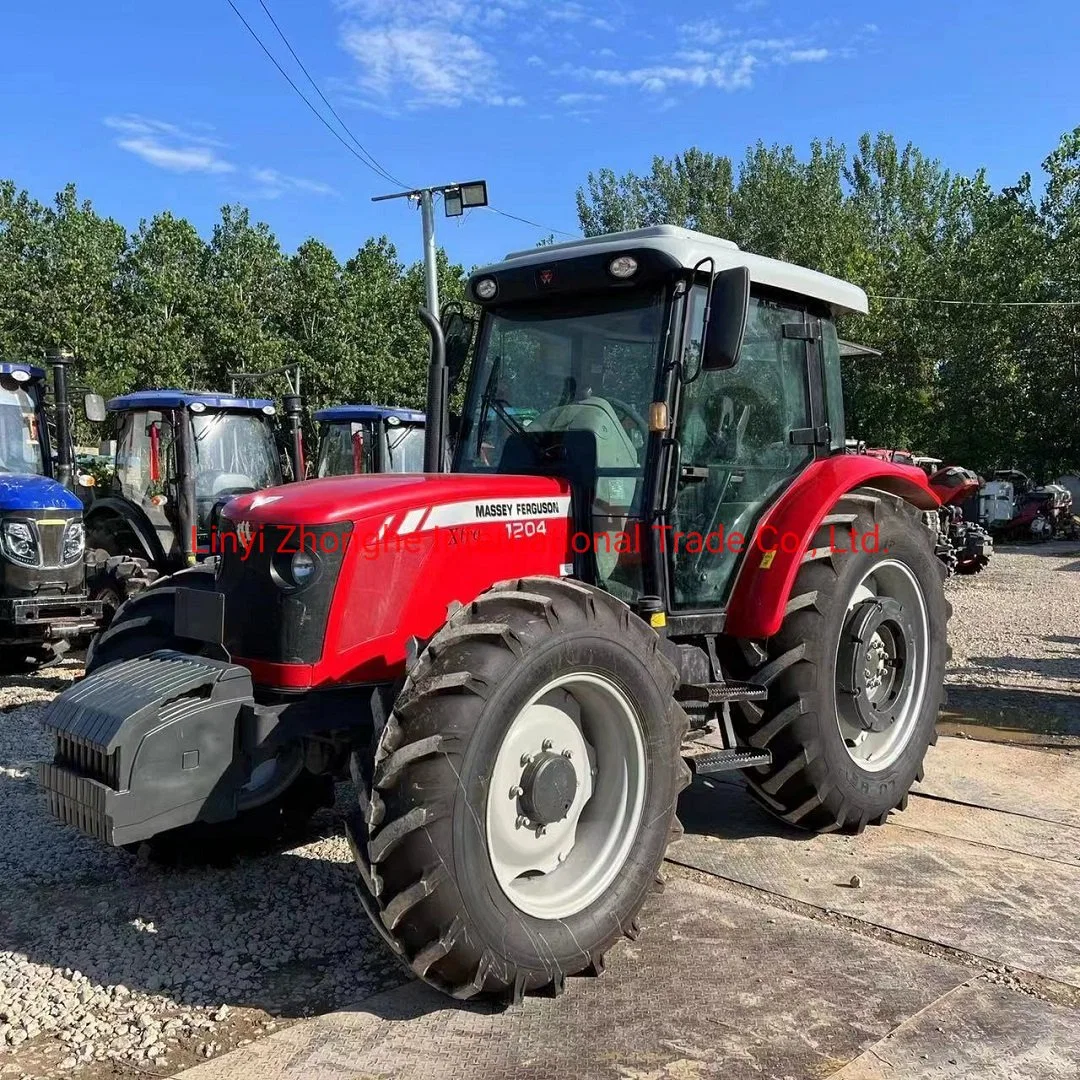 ماكينات الزراعة الزراعية Massey Ferguson Mf1104 110HP 4 ذات العجلات المستخدمة الجرار