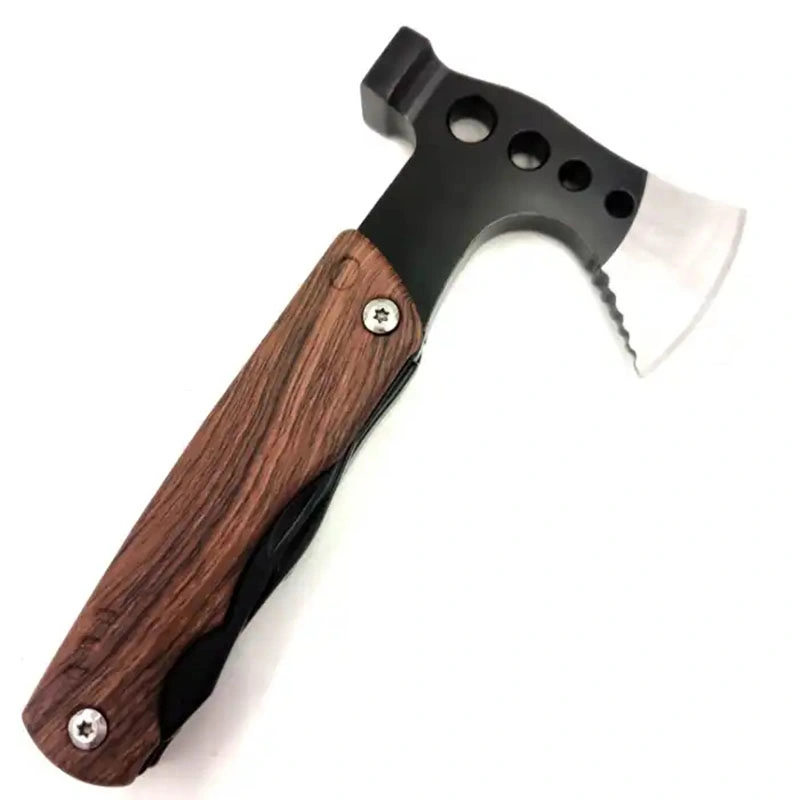 Wholesale/Supplier Multi-Tools Camping Axe Hammer Outdoor Portable Folding Knife with Screwdriver Bottle Opener