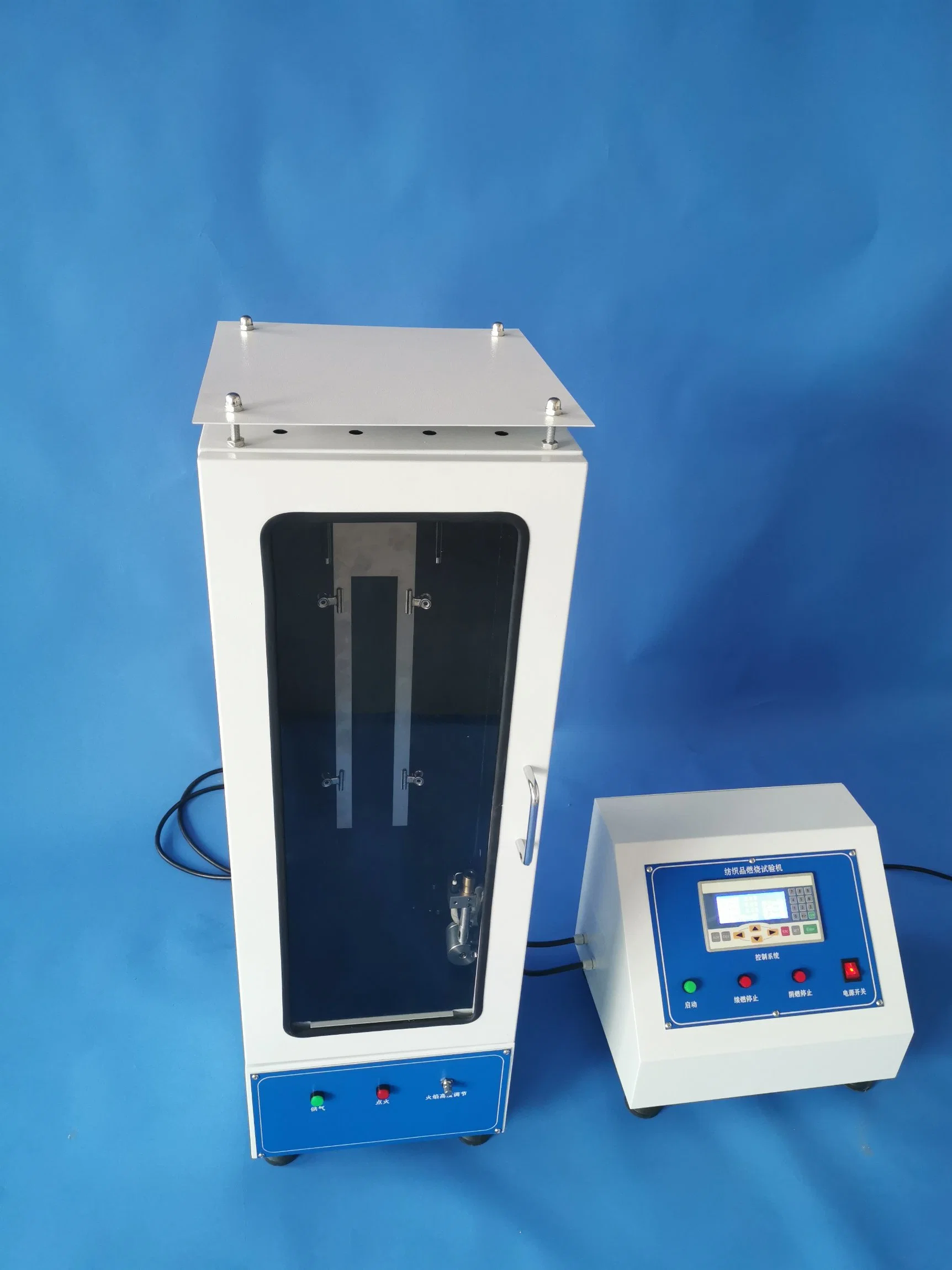 Textile Flammability Tester Burning Test Machine Vertical Flammability Chamber for Fabric