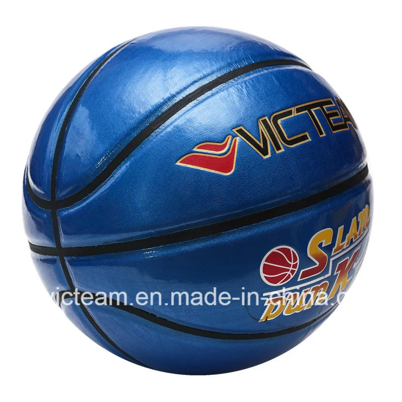 Superficie de la mancha azul brillante personalizados Baloncesto brillante