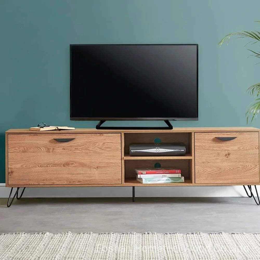 Móvel de sala de estar de casa moderna MDF Suportes de TV de madeira (HF-TVS15)