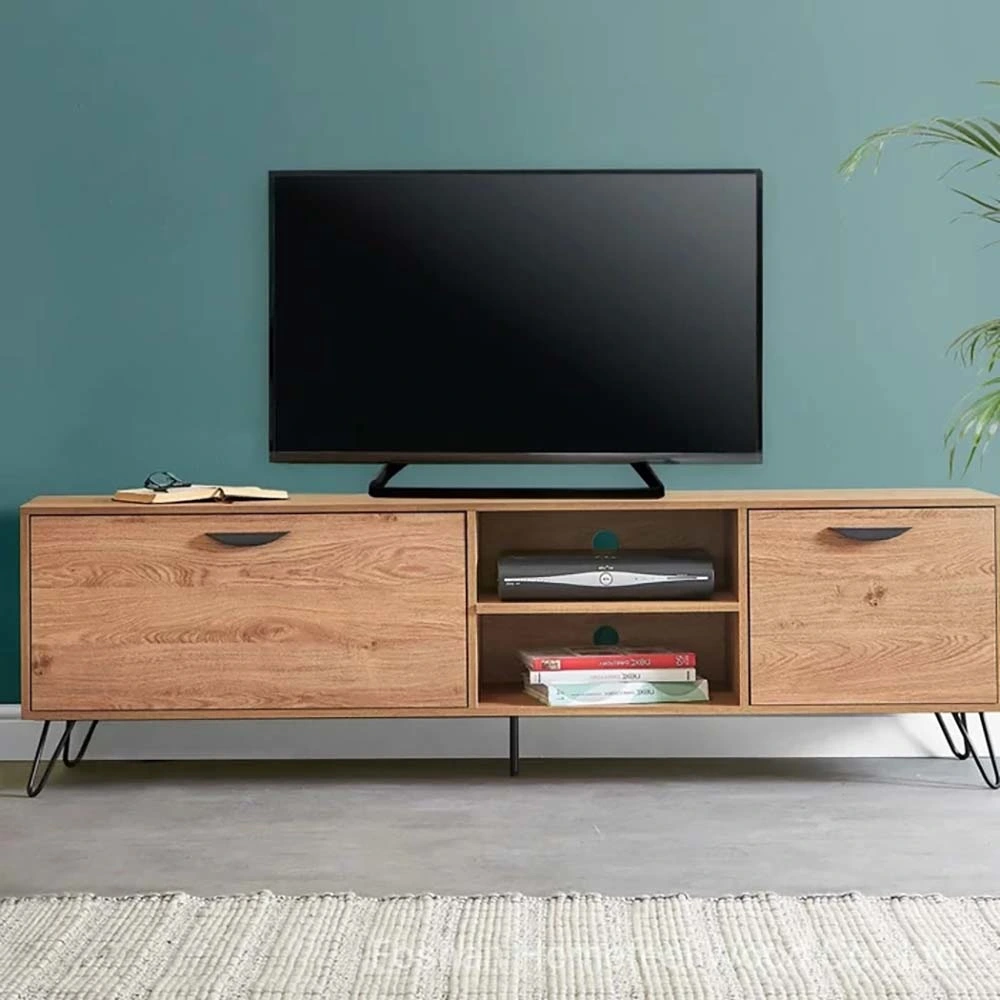 Personnalisation de base 1% de réduction Meubles de salon modernes en bois MDF Supports TV (HF-TVS15)