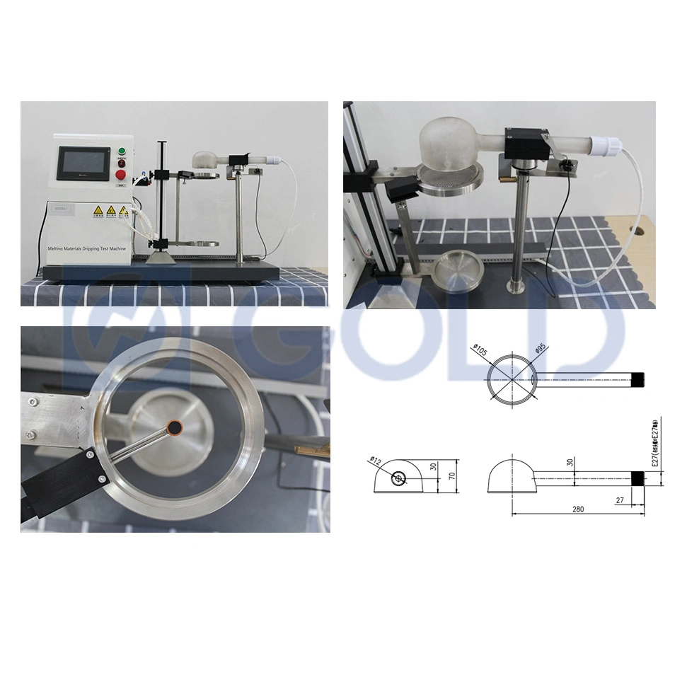 ECE R118 Annex 7 Melting Materials Dripping Test Machine NF P92-505