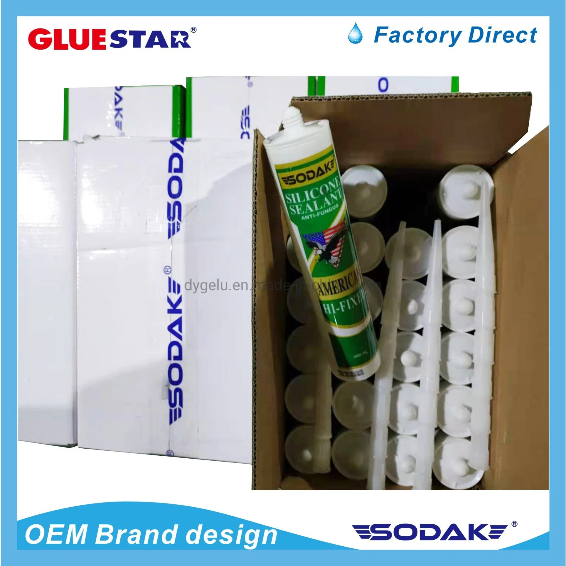 Water-Base Acid Acetic Acrylic Silicone Sealant Paintable Anti-Fungs Silicone Sealant Silicone Rubber