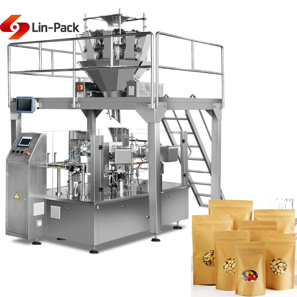 Automatic Stand up Doypack Pouch Food Packing Machine for Dried Beef Jerky