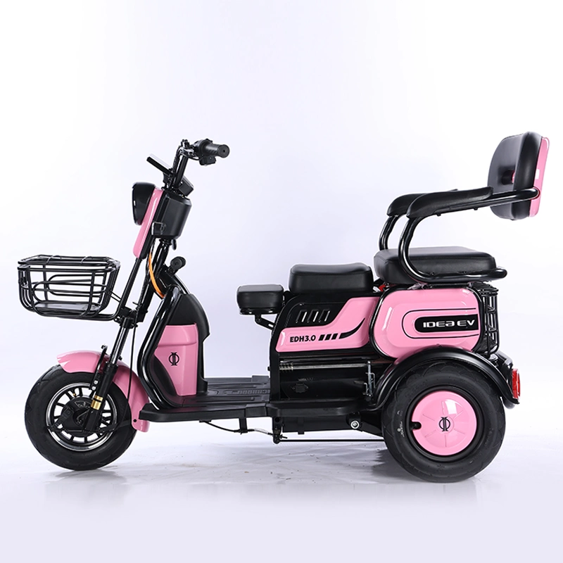 Vente à chaud tricycle électrique 500W 3 Trike sur roues pour adulte Passager