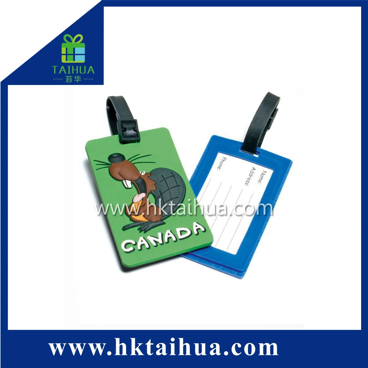 Wholesale Travel Souvenir PVC Luggage Tag