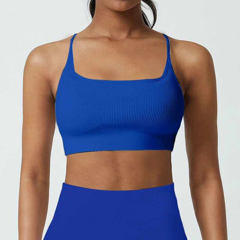 Coscom logo respirant rembourré Fit soutien-gorge Sexy sous-vêtement débardeur Yoga Pour les femmes