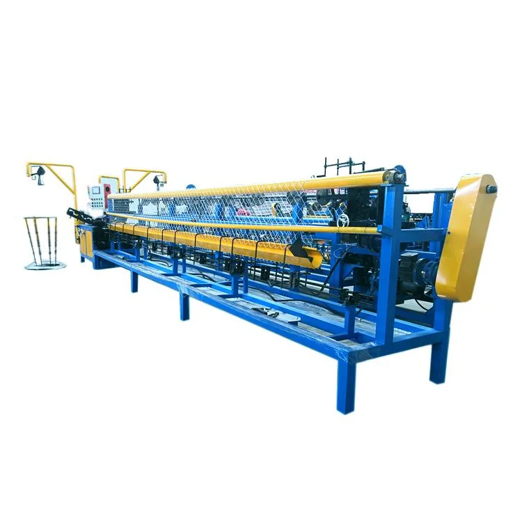 Factory Automatic Wire Mesh Weaving Fencing Making Chain Link Fence Machine