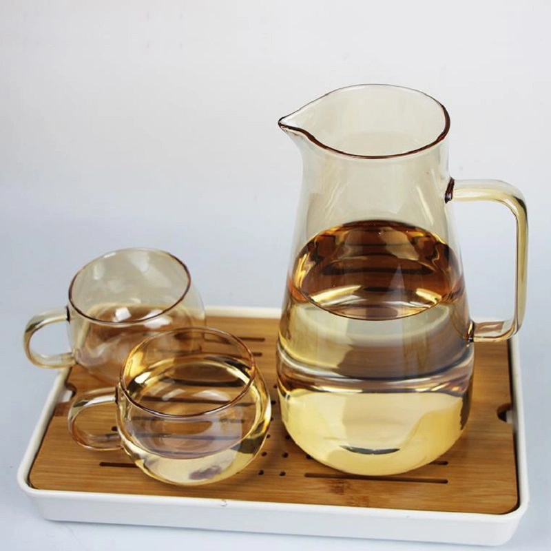 Высококачественный набор из чайных чашек особой формы Набор стеклянных кувшина для воды для молока