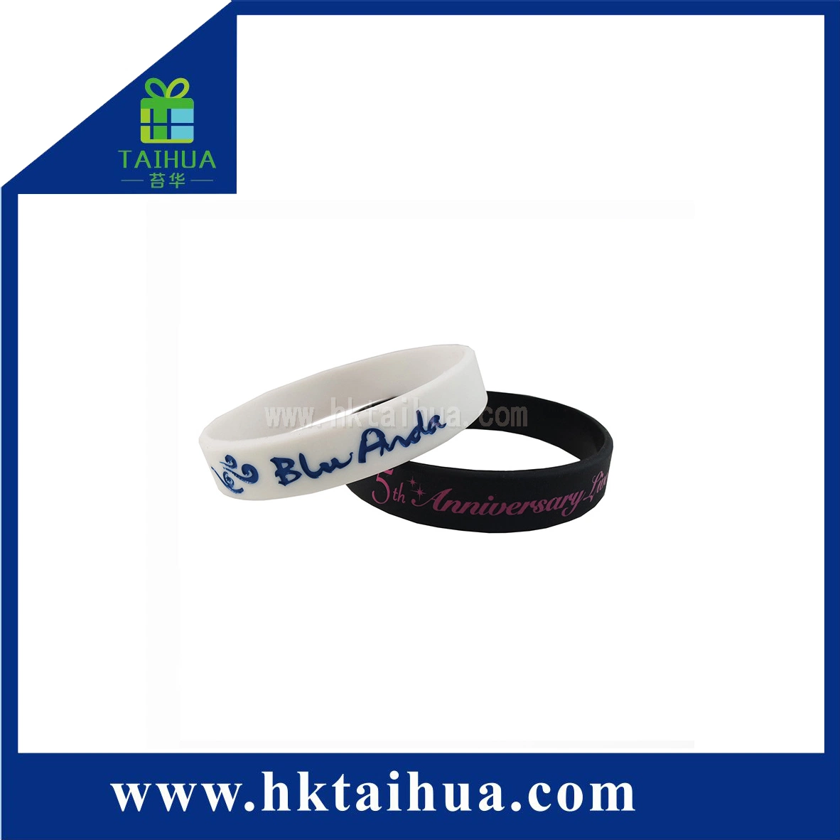 Wholesale/Supplier Cheap Colorful Logo Printed Silicone Bracelet/ Wristband