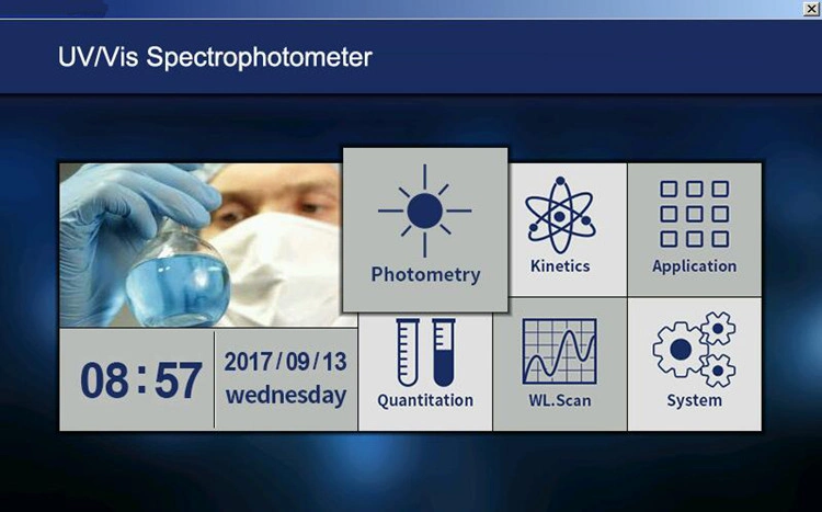 UV-Vis-Spektralphotometer-Analysegeräte/Optische Emissionsspektrometer mit Doppelstrahl