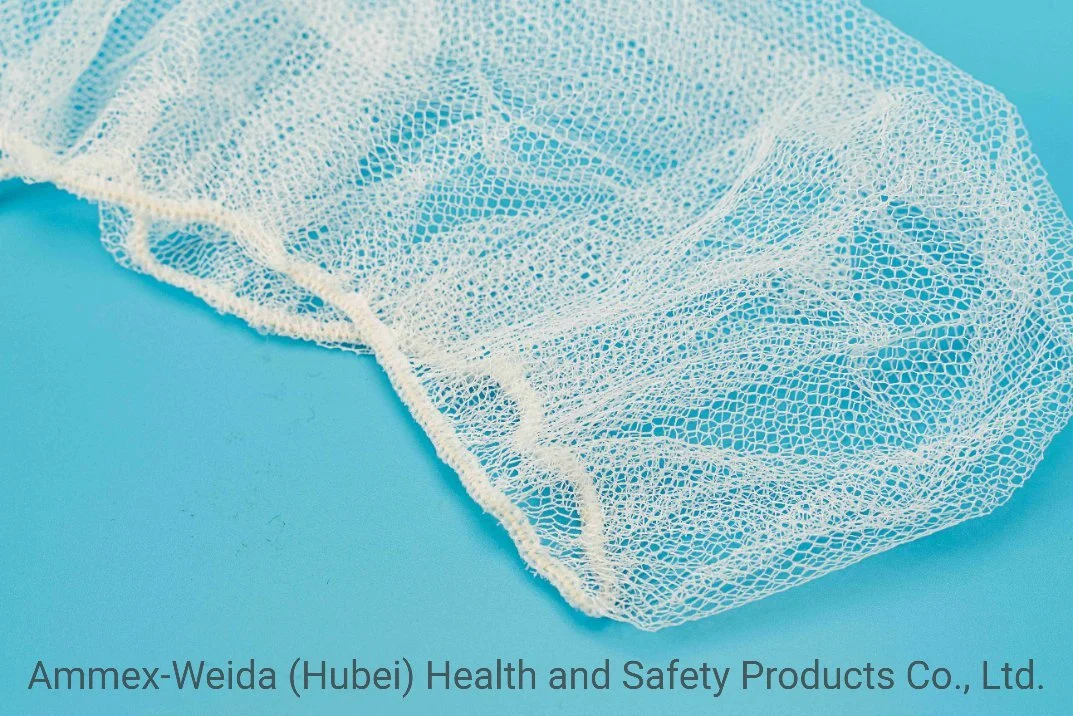 Breathable Disposable Use Nylon Hairnet Adult Use Nylon Head Cap