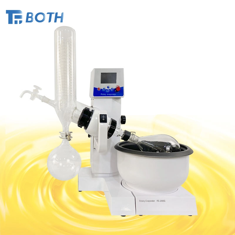 1L 3L 5L Laboratory Rotary Evaporator with Rotating Evaporation Flask and Heating Elements of PTFE Seal Water/Oil Bath