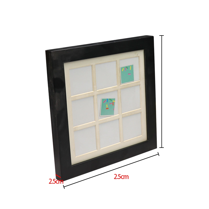 إطارات الصور شاشة عرض الصور لسطح الطاولة شاشة ثابتة على الحائط إطار صور زجاجي عالي الوضوح من الخشب