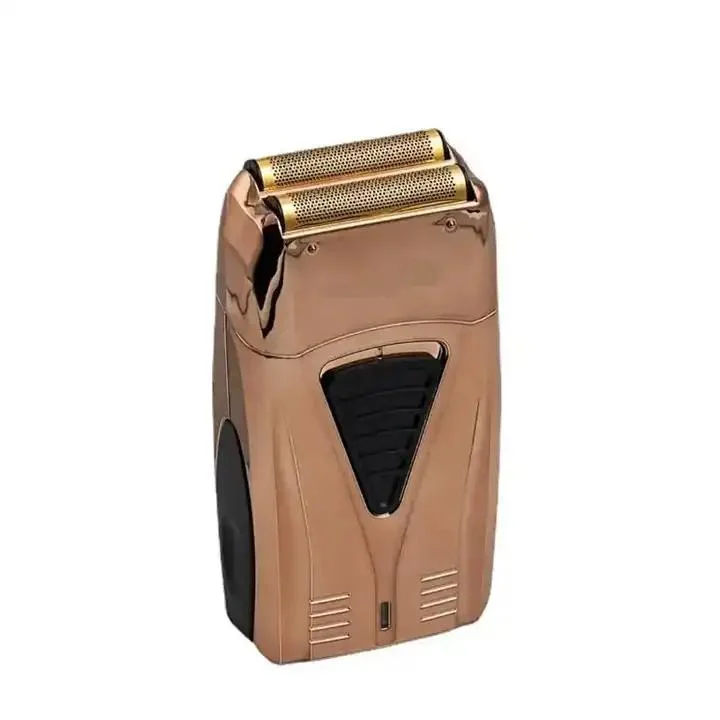 Portable Cordless USB Blade Trimmer Gold Mens Shaving Set Electric Hair Clipper Rechargeable Shaver