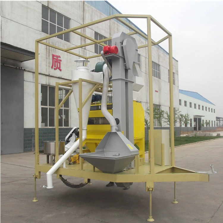 Mobile Seed Treating Unit with Rotary Seed Cleaner