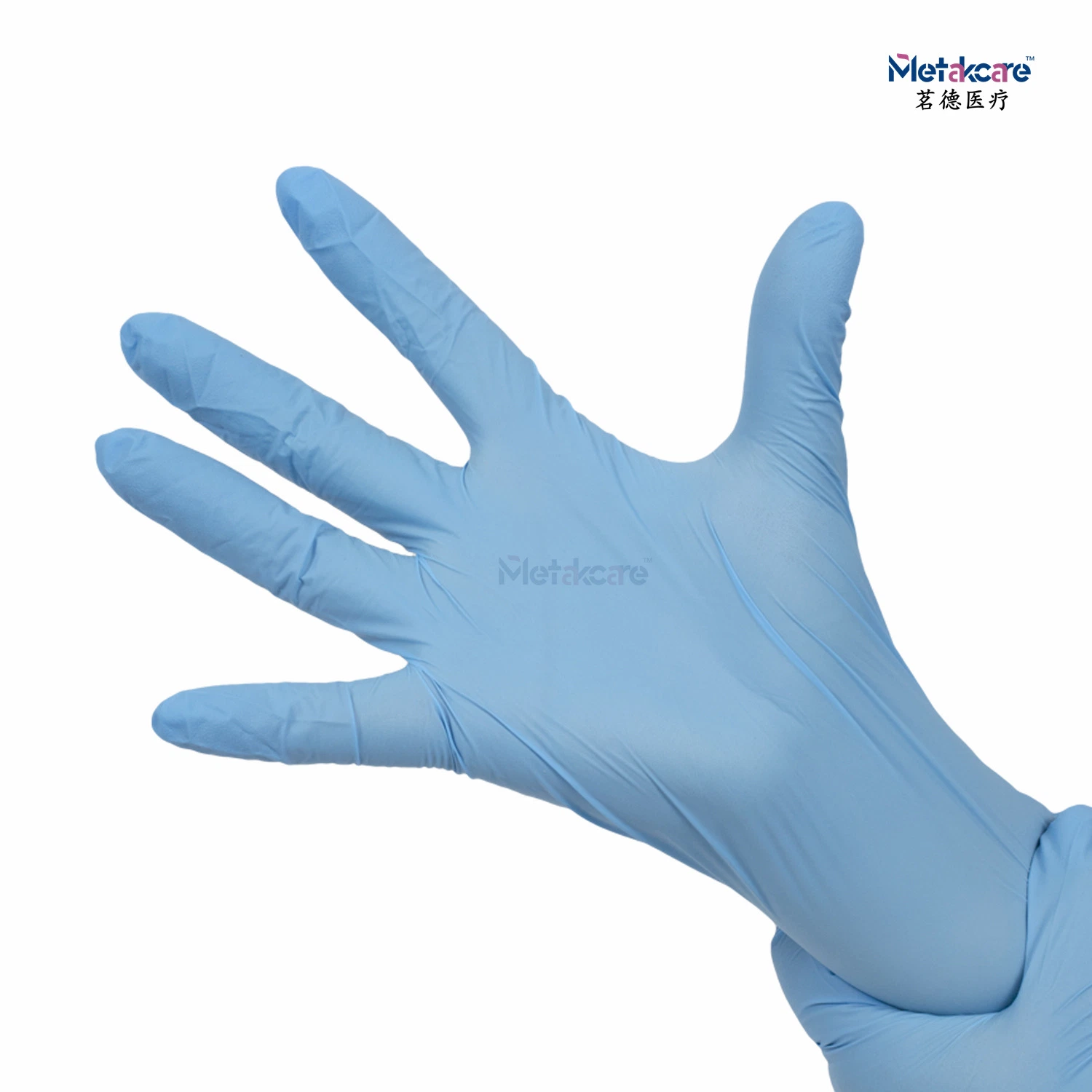 Blue Rubber Disposable Latex-Free Powder Free Exam Medical Nitrile Gloves Made in China