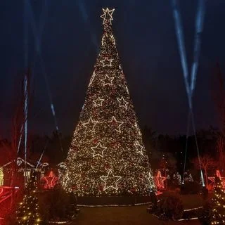 Outdoor Exterior 15m Giant Christmas Tree with LED Pixel Light for Christmas Decoration