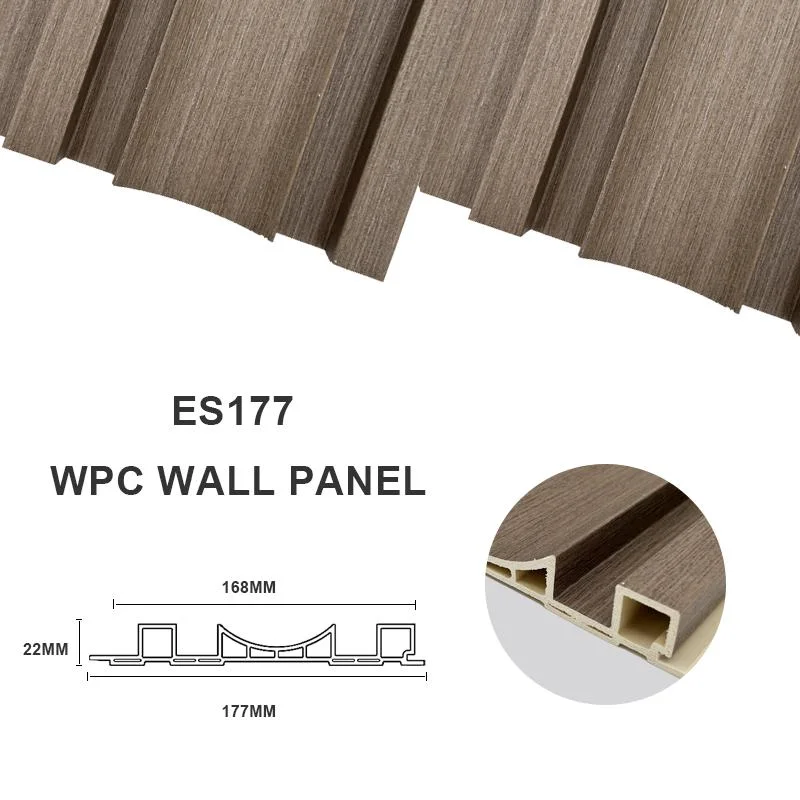 Evocan WPC alta calidad a bajo precio WPC Decoración Chapa de madera sana