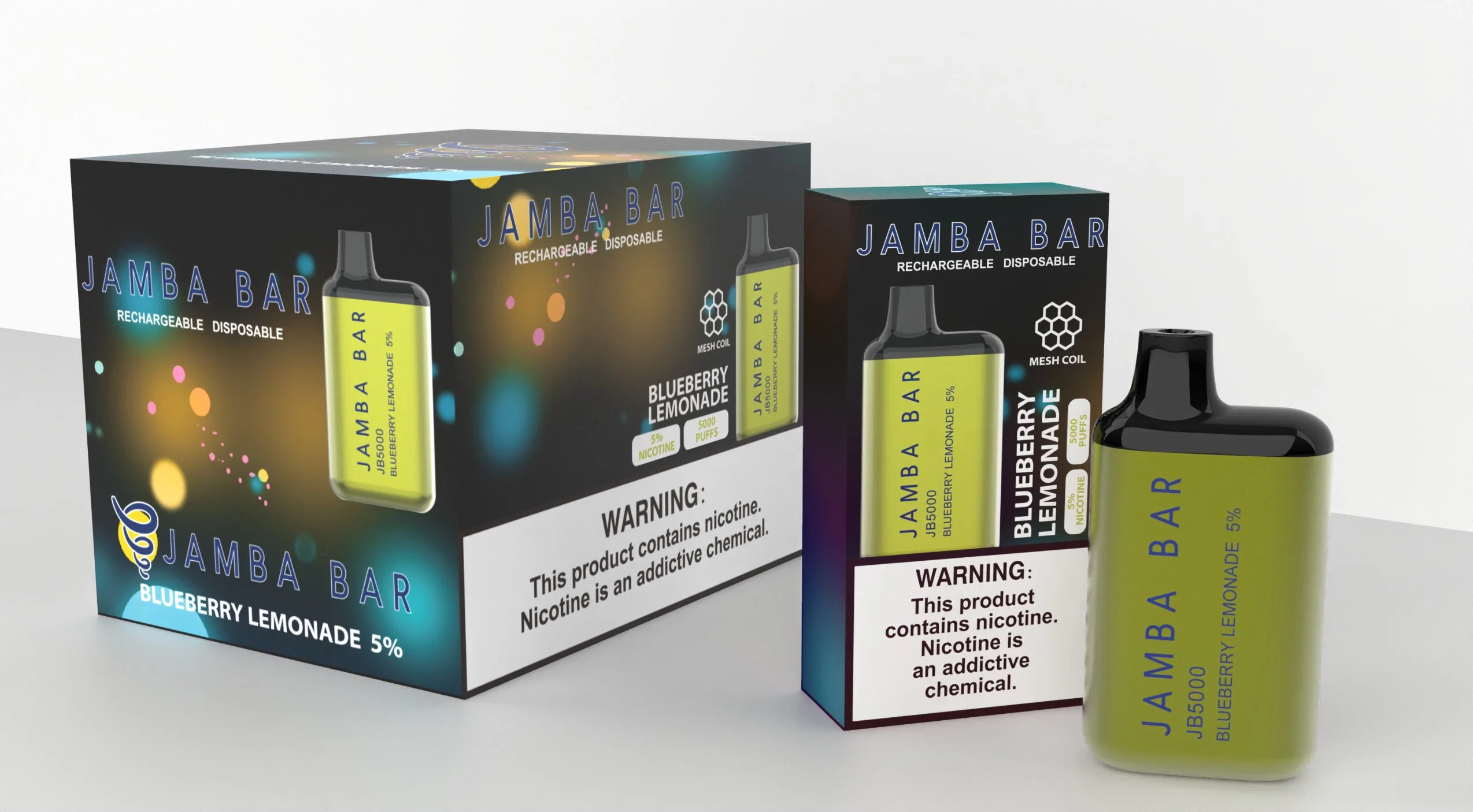 Jambar Bar Popular USA Brand Wholesale Price Disposable Vape 5000 Puffs Mesh Coil E-Cigarette