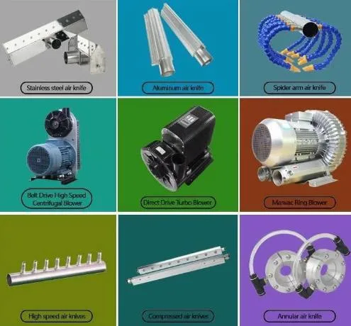 Низкий уровень шума малого объема и простых в управлении промышленности сжатый воздух шторки воздушного сопла ножа