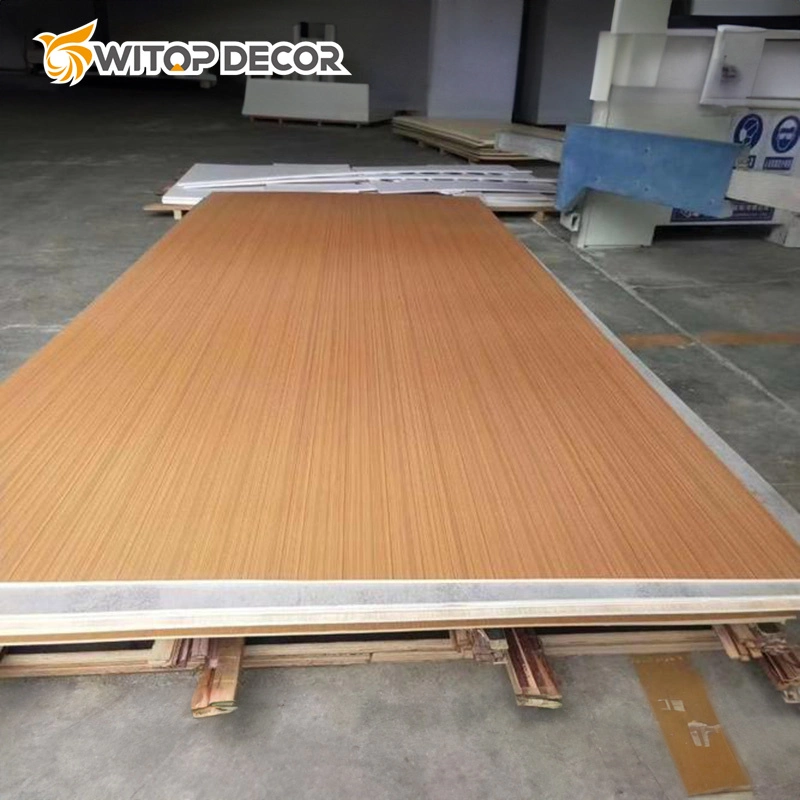 1.22*2.44m Plastic Sheet Bamboo Charcoal Fiber Board Wood Veneer Wall Panels for Home Hotel Office School Interior