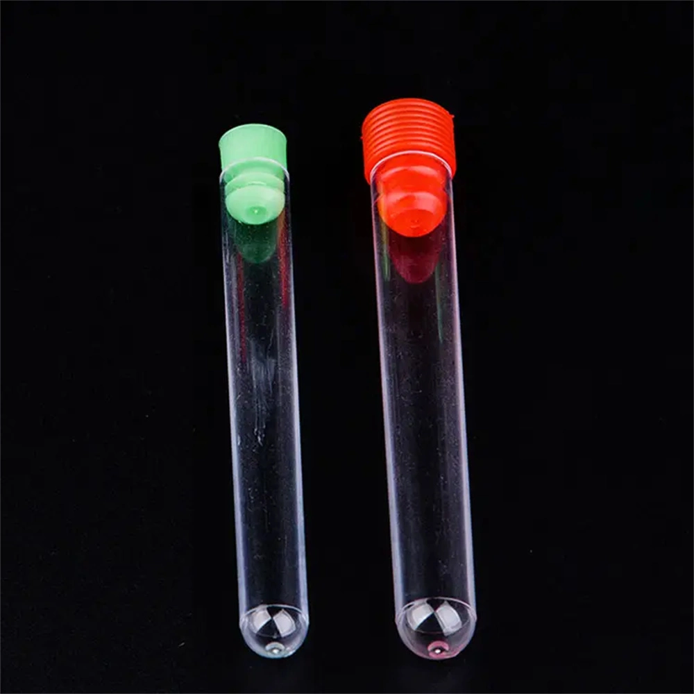 Custom Different Size Food Grade Clear Plastic Test Tube Craft with Cap