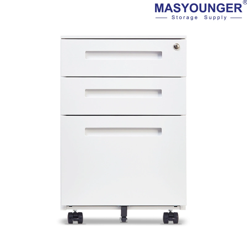 Office White Filing Cabinets/Moving Cabinet Mobile Pedestal with 3 Drawer Price 10% off