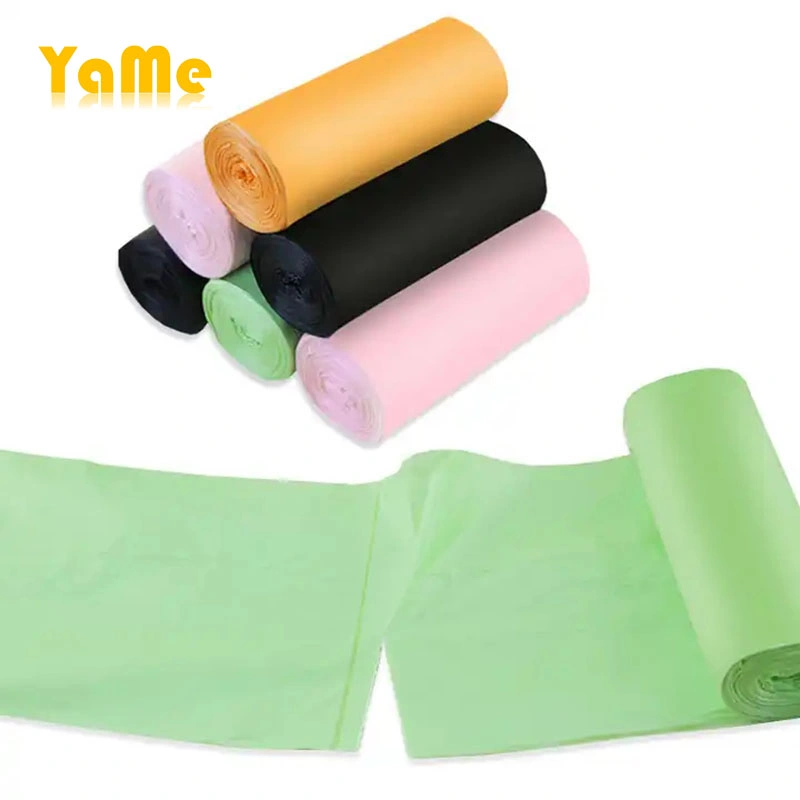 Biodegradable Compostable Garbage Trash Rubbish Refuse Bags Plastic Raw Material Plastic Garbage Bag