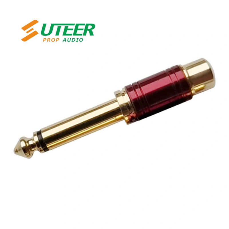 6.3mm Ts Jack to RCA Female Adapter / Adaptor