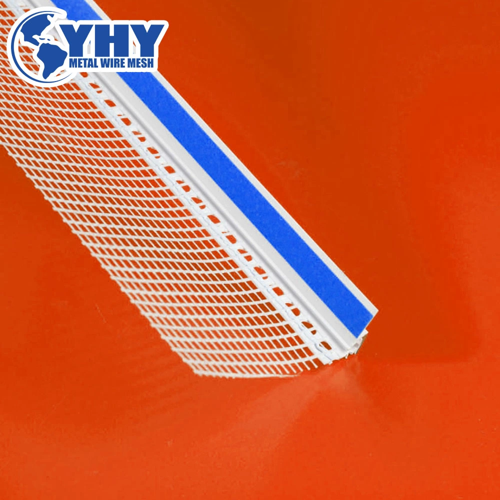 2.0m Length White PVC Angle Profile Corner with Fiberglass Mesh