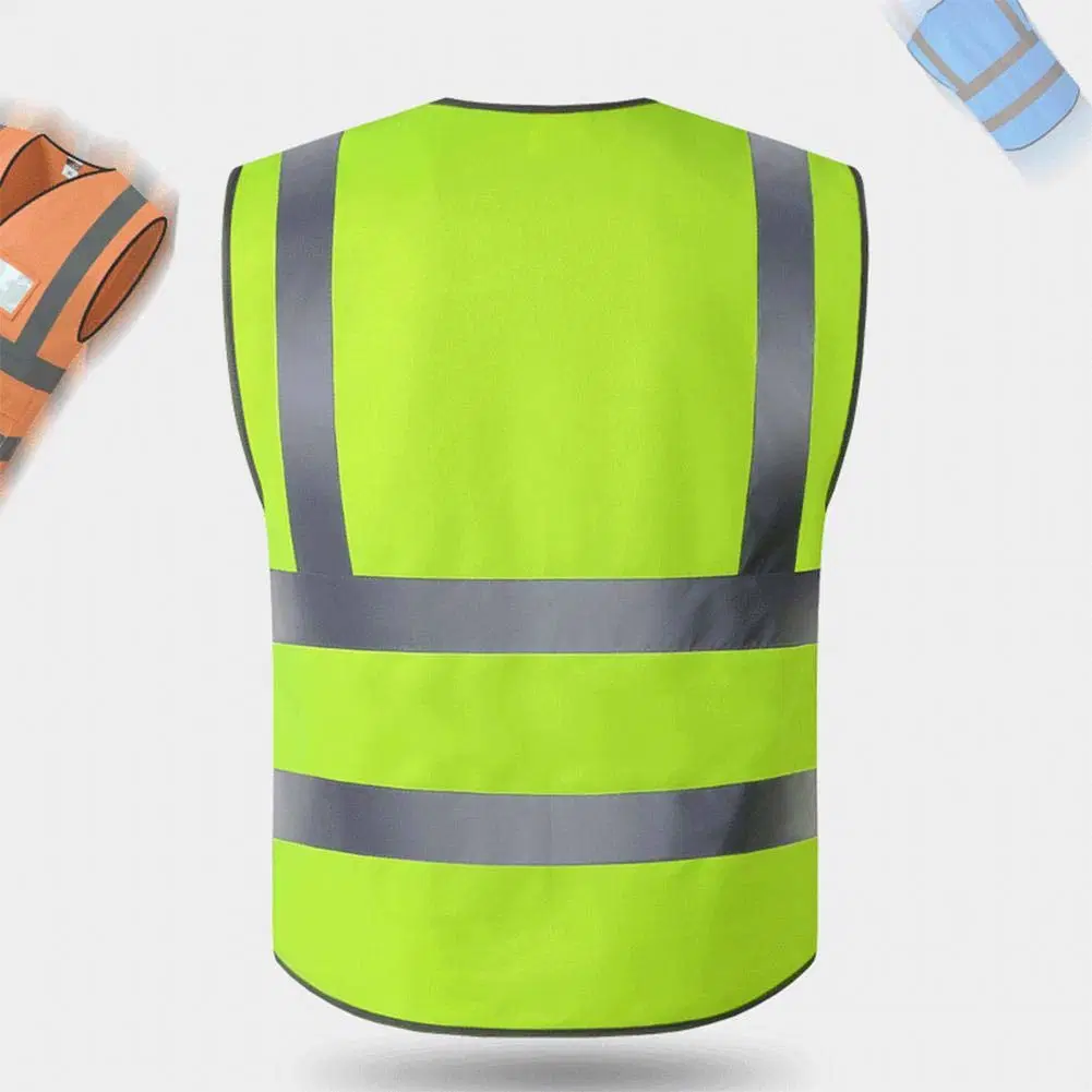 La parte superior de seguridad de poliéster transpirable de ropa de trabajo reflexivo Unisex uniforme para la Seguridad Vial ferroviario