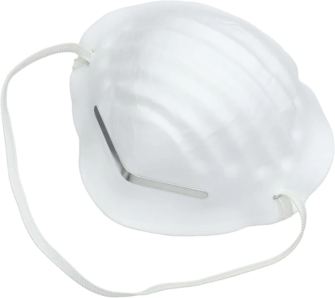 Máscara respiratória descartável, aprovada pela CE, não entrançada, branca, máscara antipoeira industrial Máscara facial de proteção de segurança de mão-de-obra