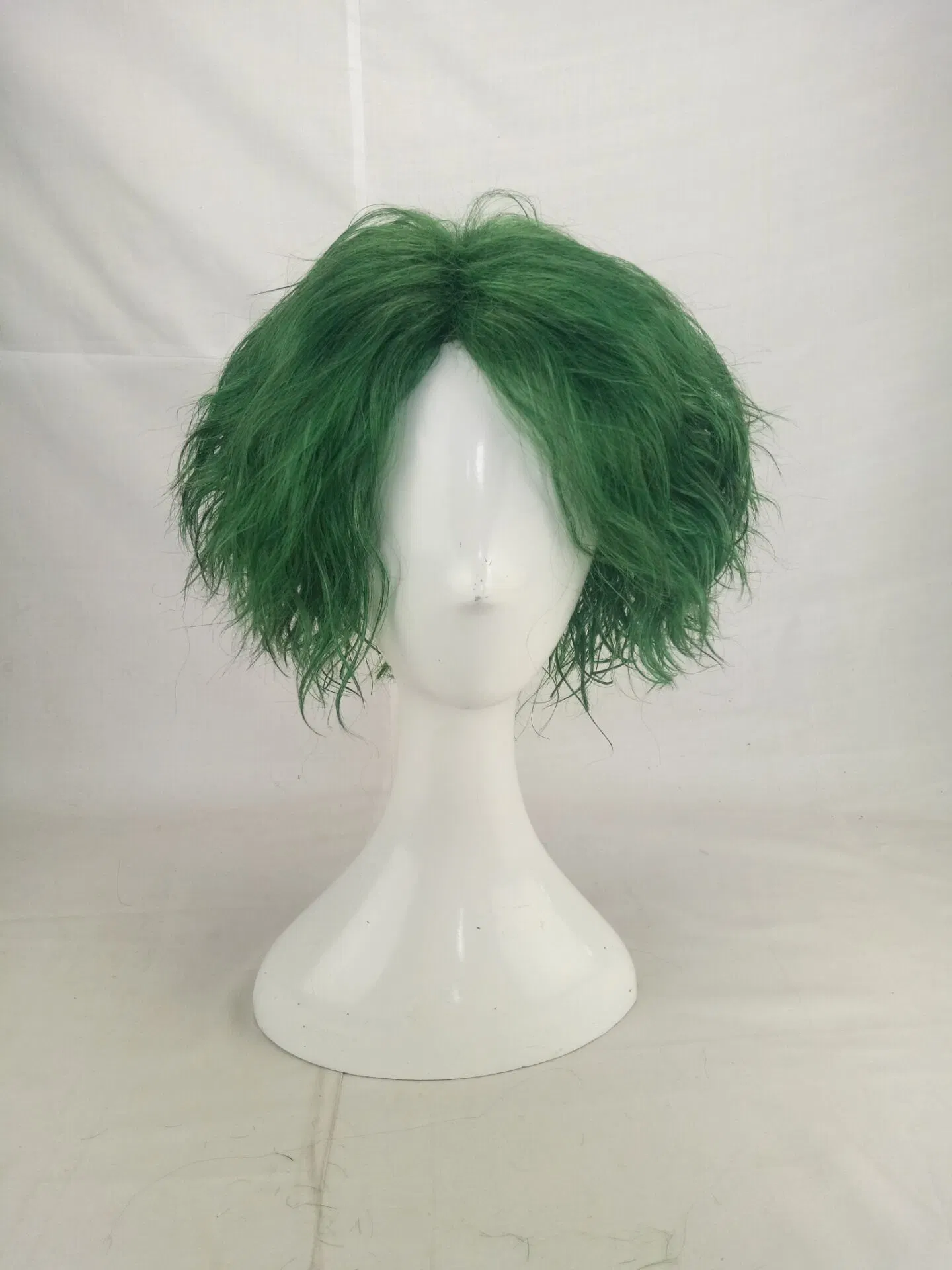 Personnalité Green algues synthétique cochon court petit cheveux bouclés Anime Wigs Cosplay