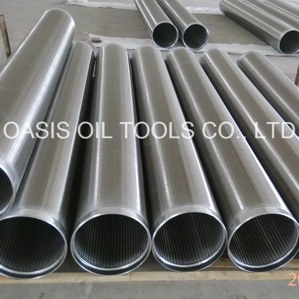 All-Welded Stainless Steel Wedge Wire Screens with Beveled Welding Ring for Well Drilling