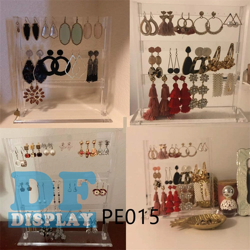 Acrylic Earring Rack Storage Box 48 Hole Jewelry Display Rack Earring Ears Ladies Girls Store Exhibition Display